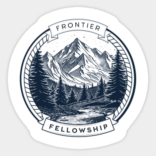 Frontier Fellowship Hiking T-shirt Sticker